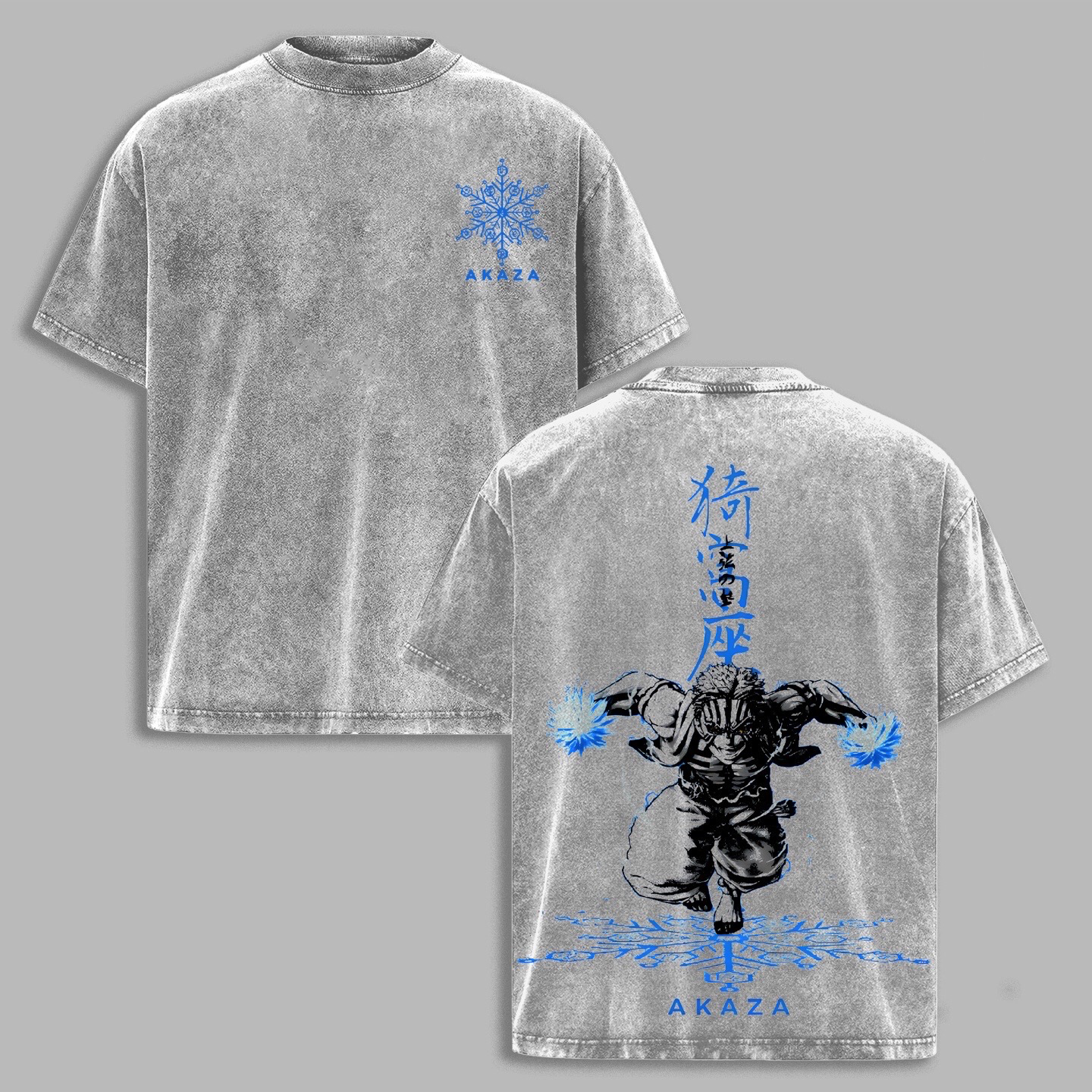 Demon Slayer Akaza Unisex Washed T-Shirt