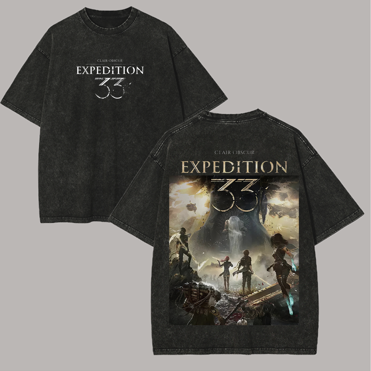 Clair Obscur: Expedition 33 Printed Unisex Washed T-Shirt