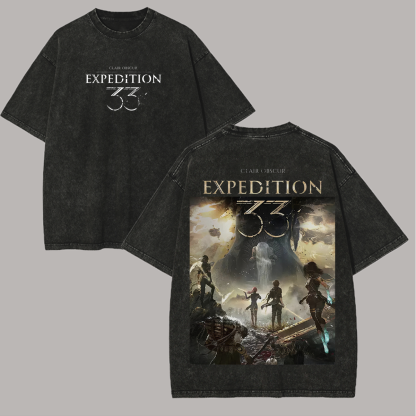 Clair Obscur: Expedition 33 Printed Unisex Washed T-Shirt