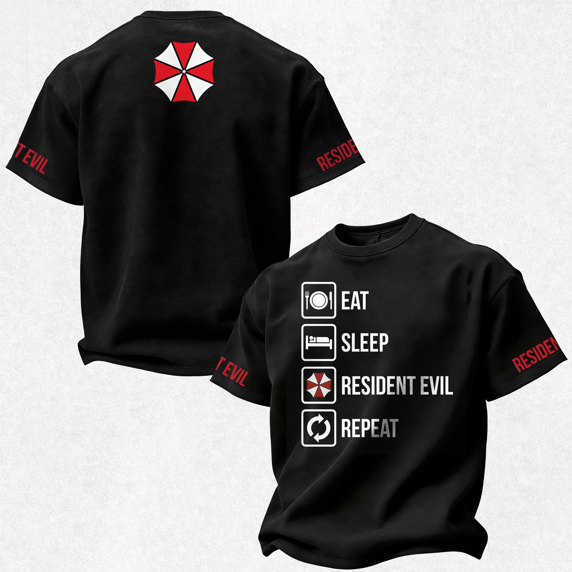 Resident Evil Printed Oversized Unisex T-shirt