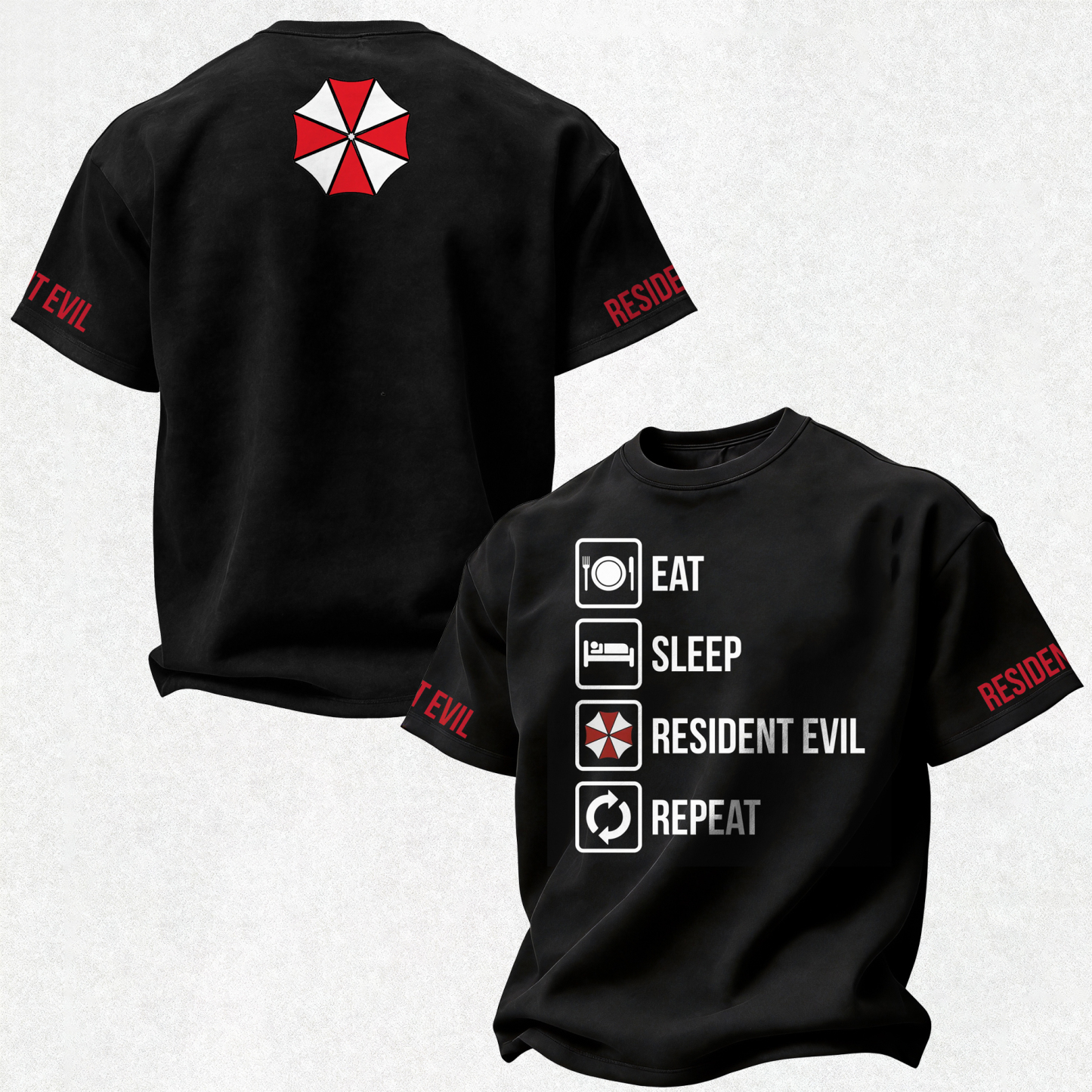 Resident Evil Printed Oversized Unisex T-shirt