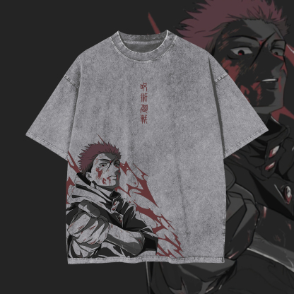 Jujutsu Kaisen Printed Unisex Washed T-Shirt