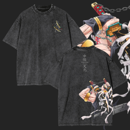 Tengen Uzui Demon Slayer Printed Unisex Washed T-Shirt