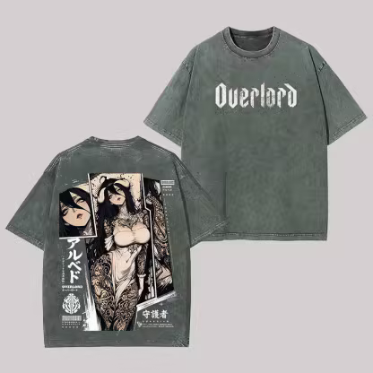 Overlord Albedo Printed Unisex Washed T-Shirt