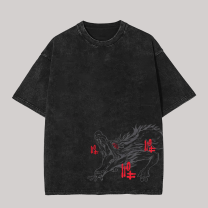 Jujutsu Kaisen Suguru Geto Printed Unisex Washed T-Shirt