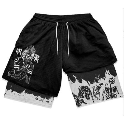 Jujutsu Kaisen Ryomen Sukuna Printed Men's Fitness Shorts
