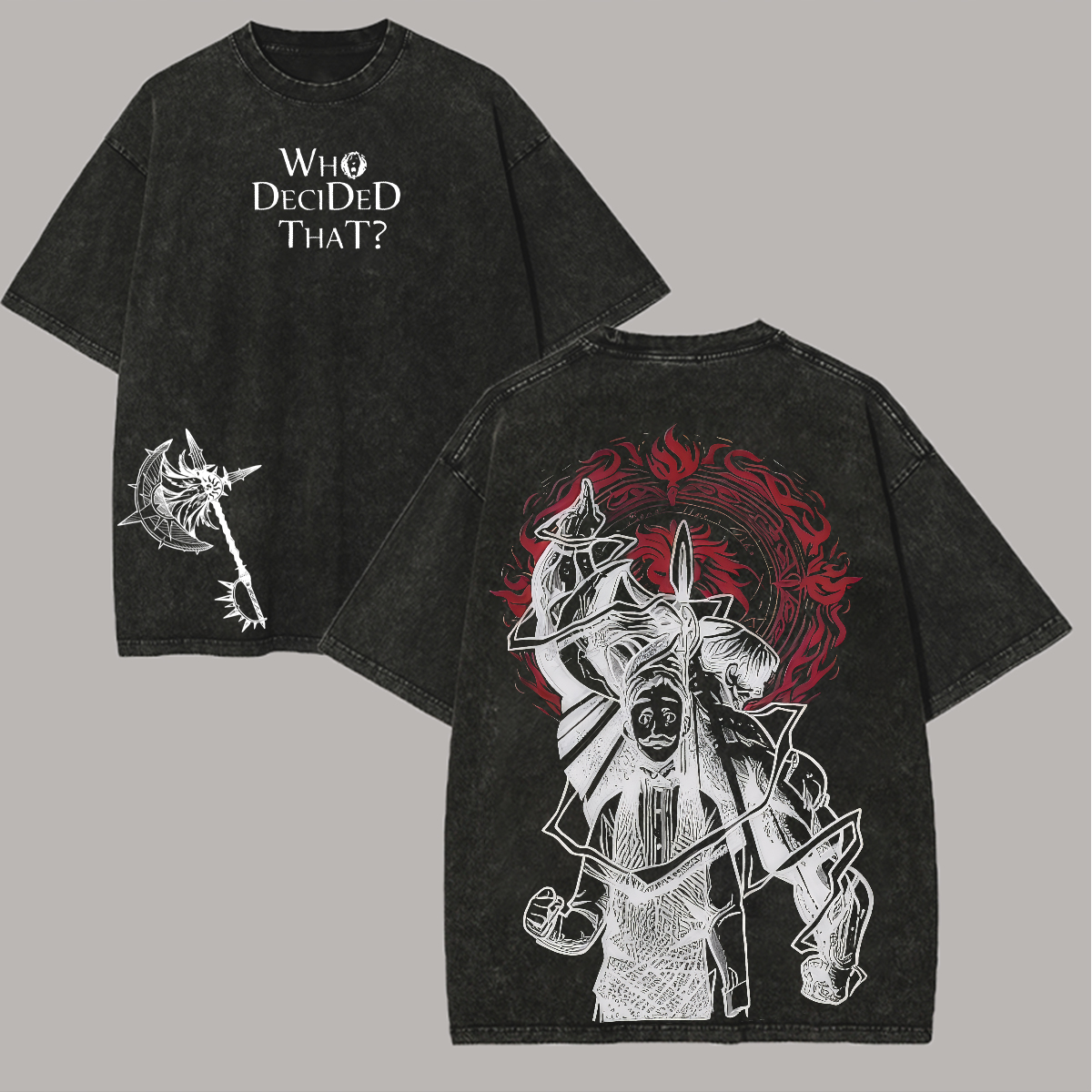 The Seven Deadly Sins Escanor Printed Unisex Washed T-Shirt