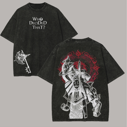 The Seven Deadly Sins Escanor Printed Unisex Washed T-Shirt