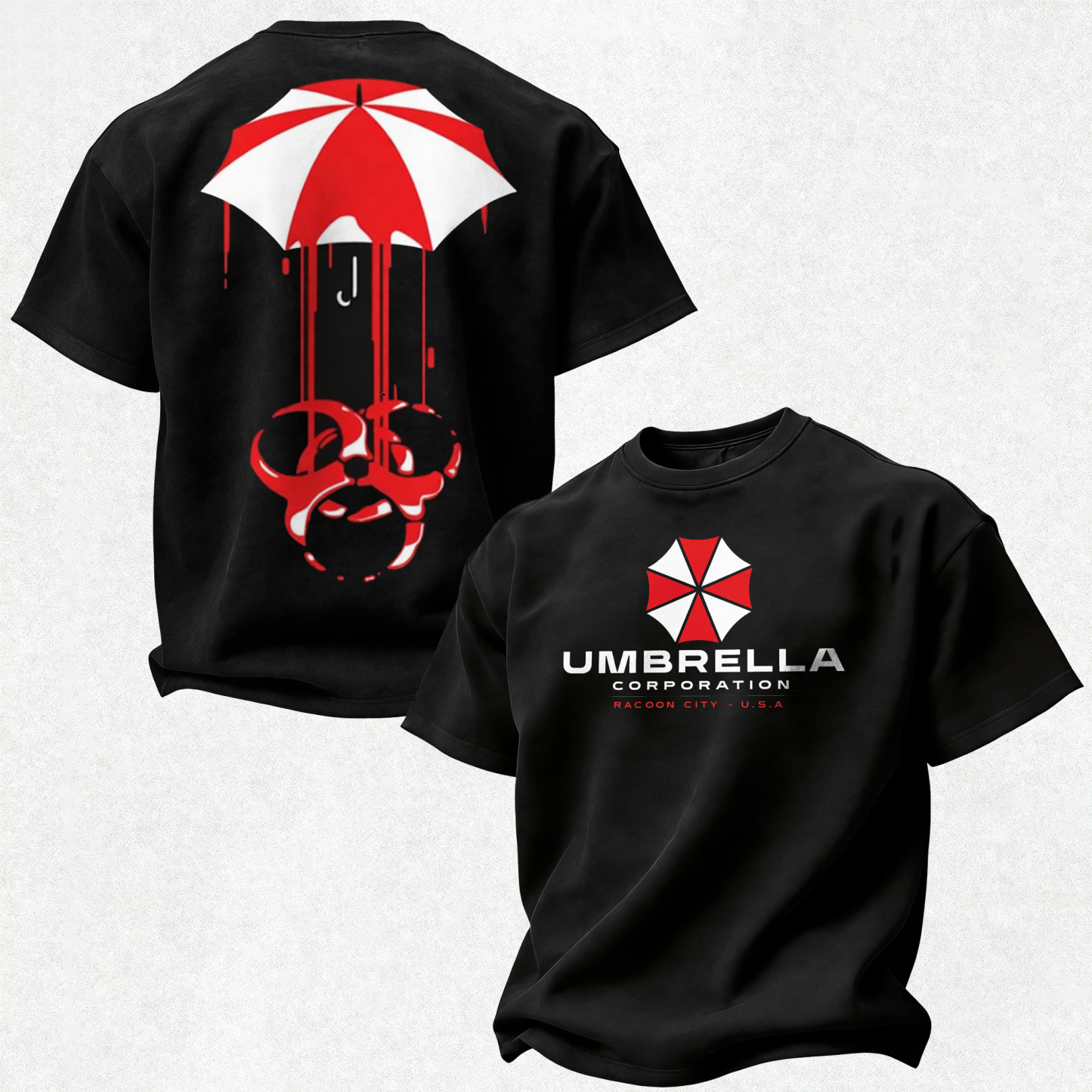 Resident Evil Umbrella Corporation Printed Oversized Unisex T-shirt