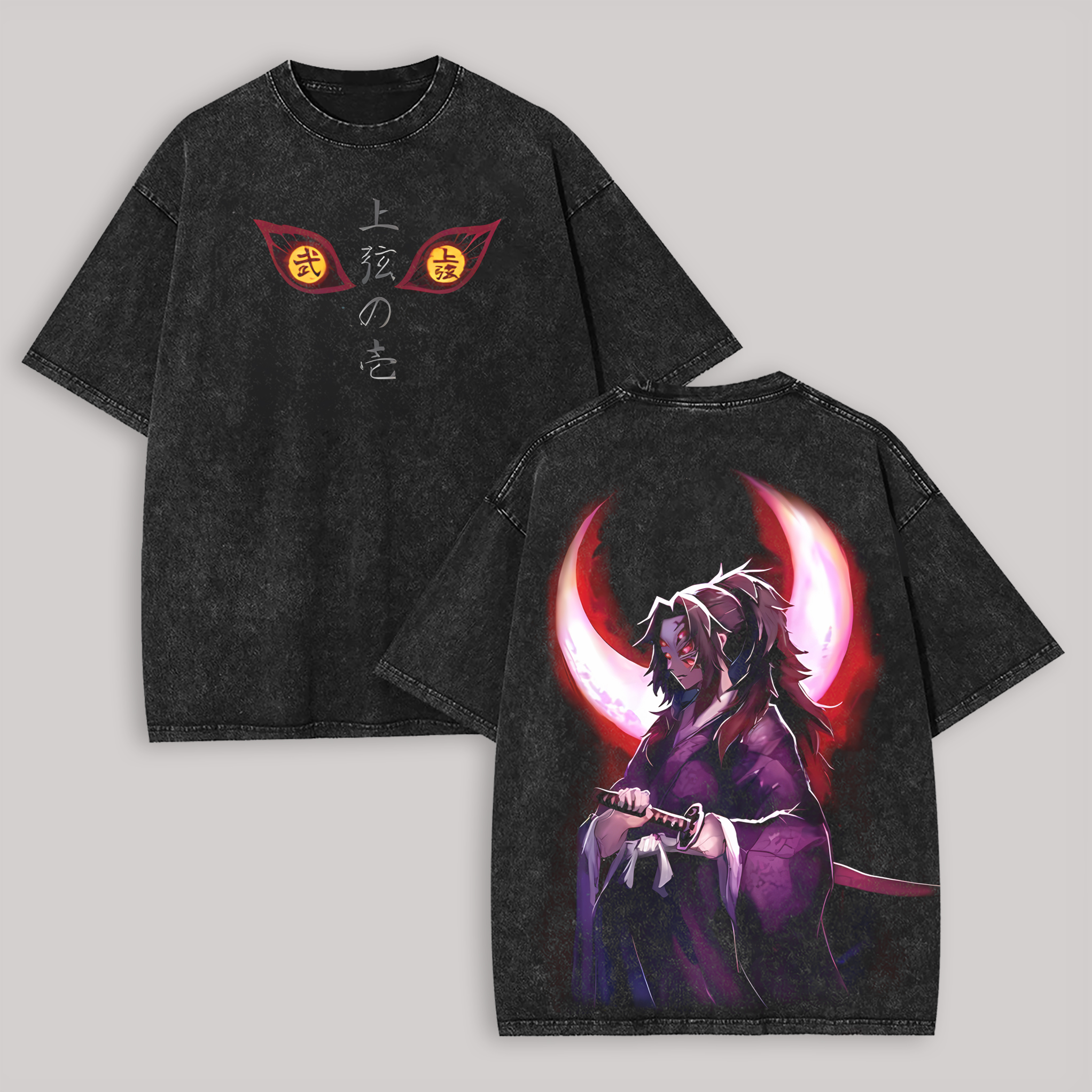 Demon Slayer Printed Unisex Washed T-Shirt