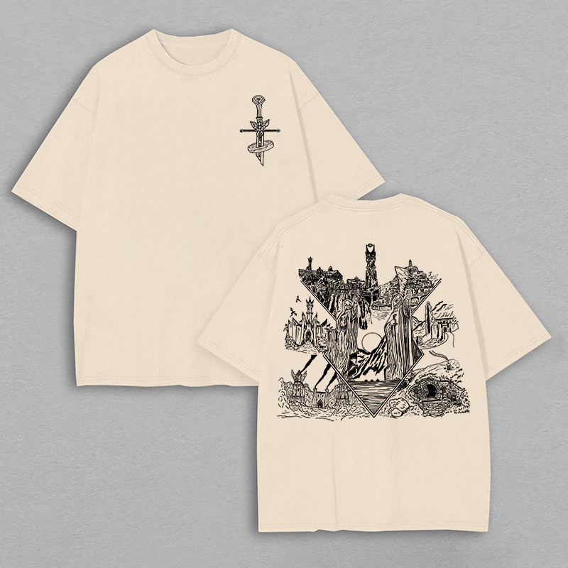 Altar of the Lost Gods Printed Unisex Oversized T-shirt