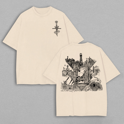 Altar of the Lost Gods Printed Unisex Oversized T-shirt