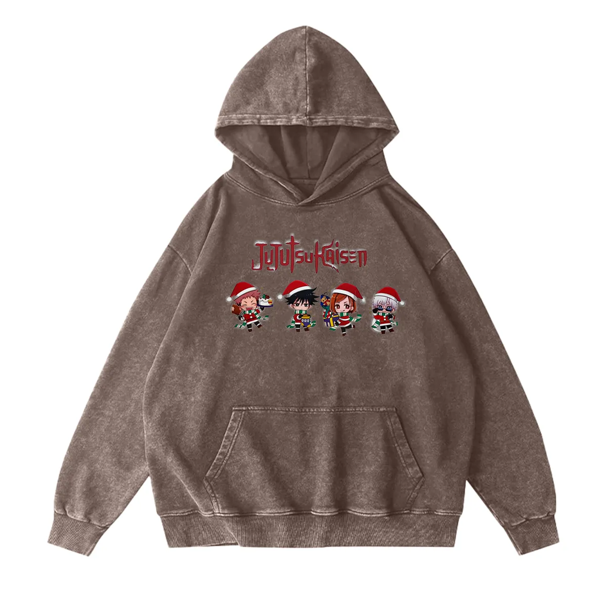 Jujutsu Kaisen Christmas Unisex Washed T-Shirt