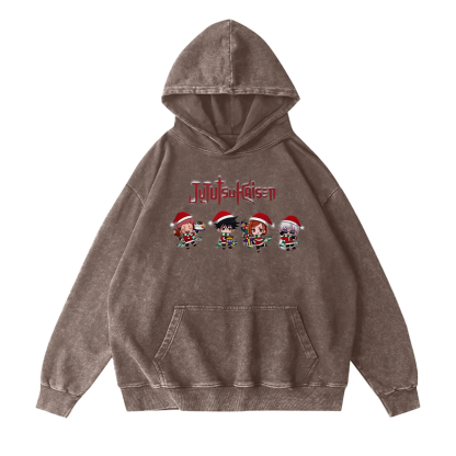 Jujutsu Kaisen Christmas Unisex Washed T-Shirt