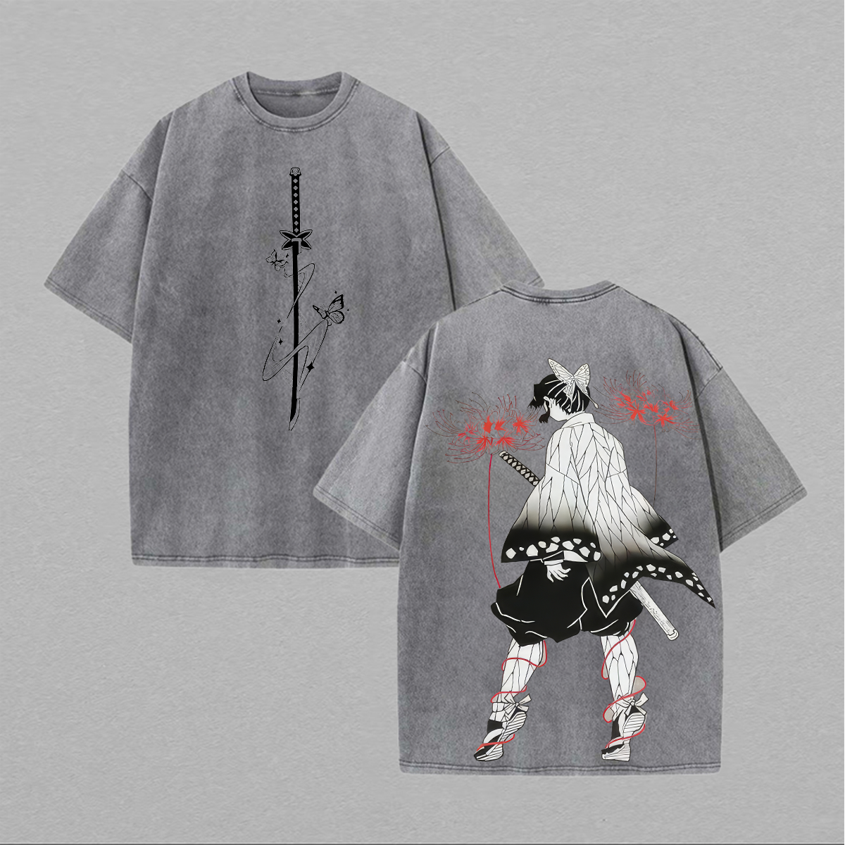 Shinobu Kocho Printed Unisex Washed T-Shirt