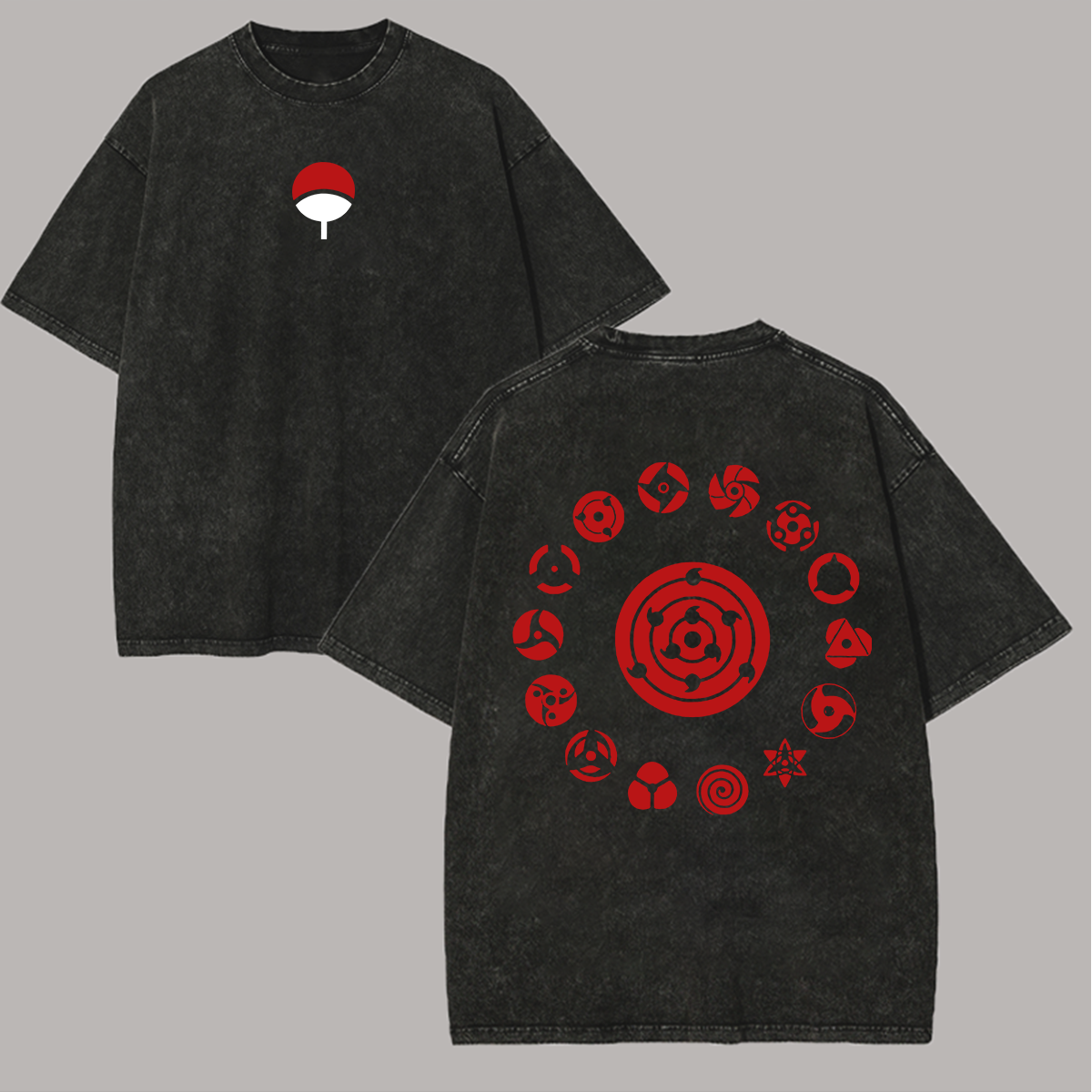 Itachi Uchiha Printed Unisex Washed T-Shirt