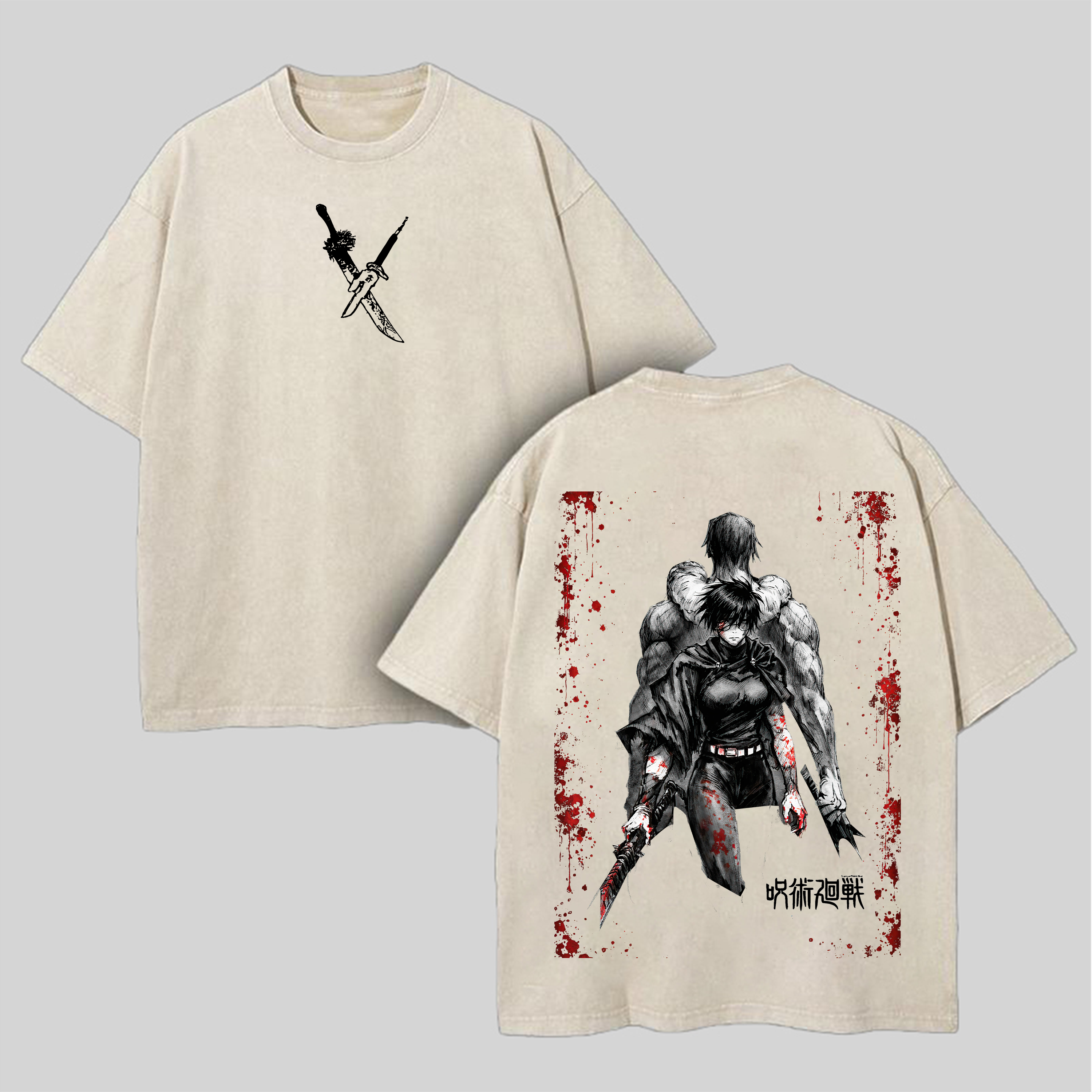 Jujutsu Kaisen Printed Unisex Washed T-Shirt