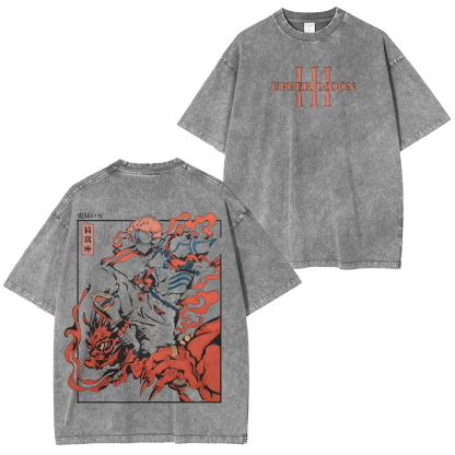 Demon Slayer Akaza Unisex Washed T-Shirt