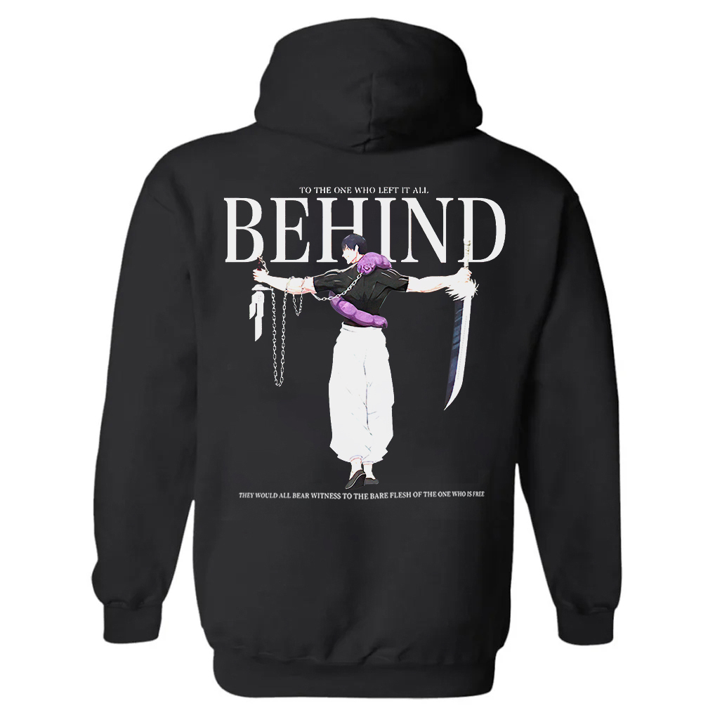 To The One Who Left It All Behind Jujutsu Kaisen Printed Men's Hoodie
