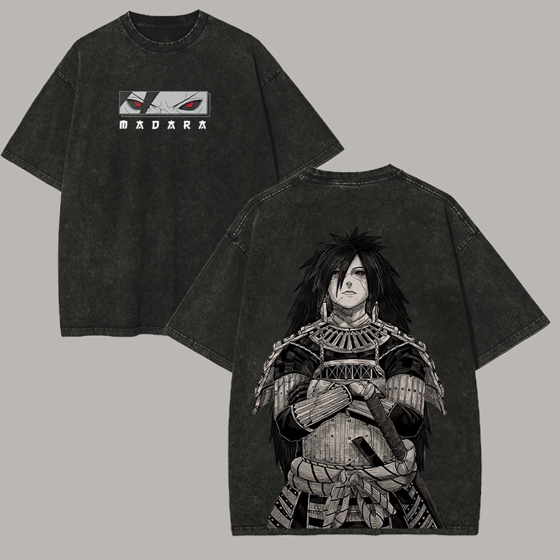 Uchiha Madara Printed Unisex Washed T-Shirt