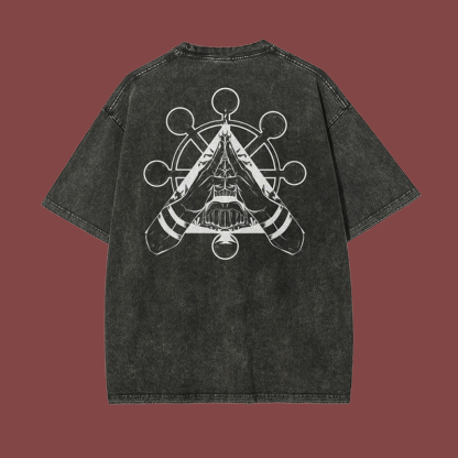 Guts Vintage Printed Men's Washed T-Shirt