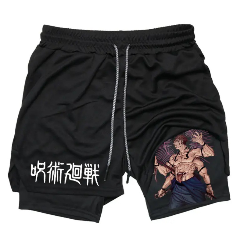 Jujutsu Kaisen Sukuna Printed Men's Fitness Shorts