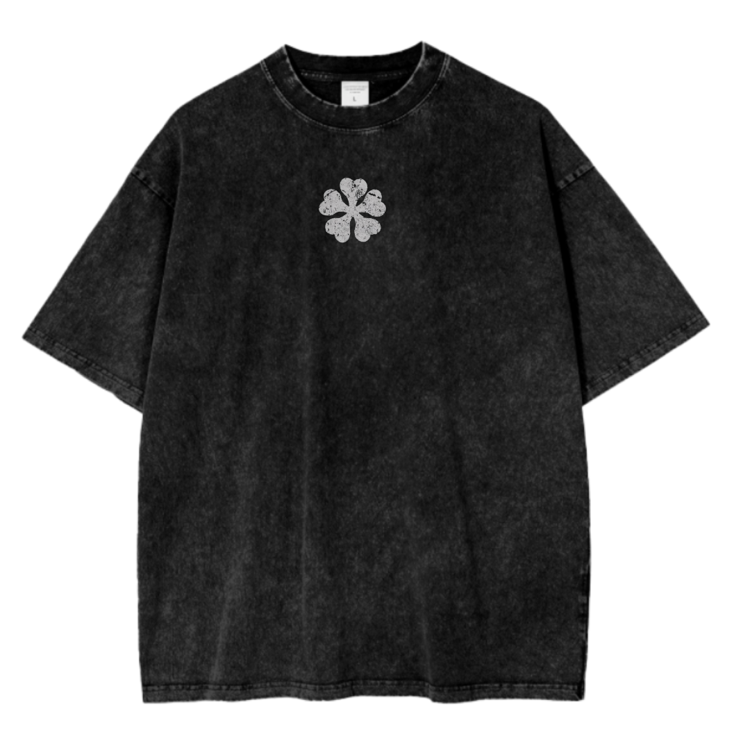 Black Clover Oversize Washed T-Shirt- Unisex