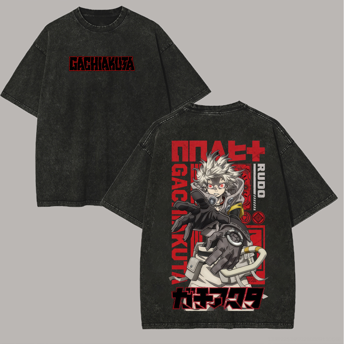 Gachiakuta Rudo Printed Unisex Washed T-Shirt