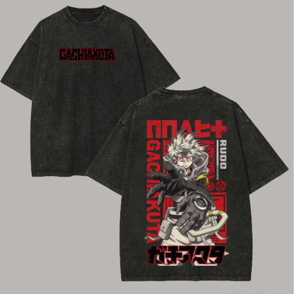 Gachiakuta Rudo Printed Unisex Washed T-Shirt