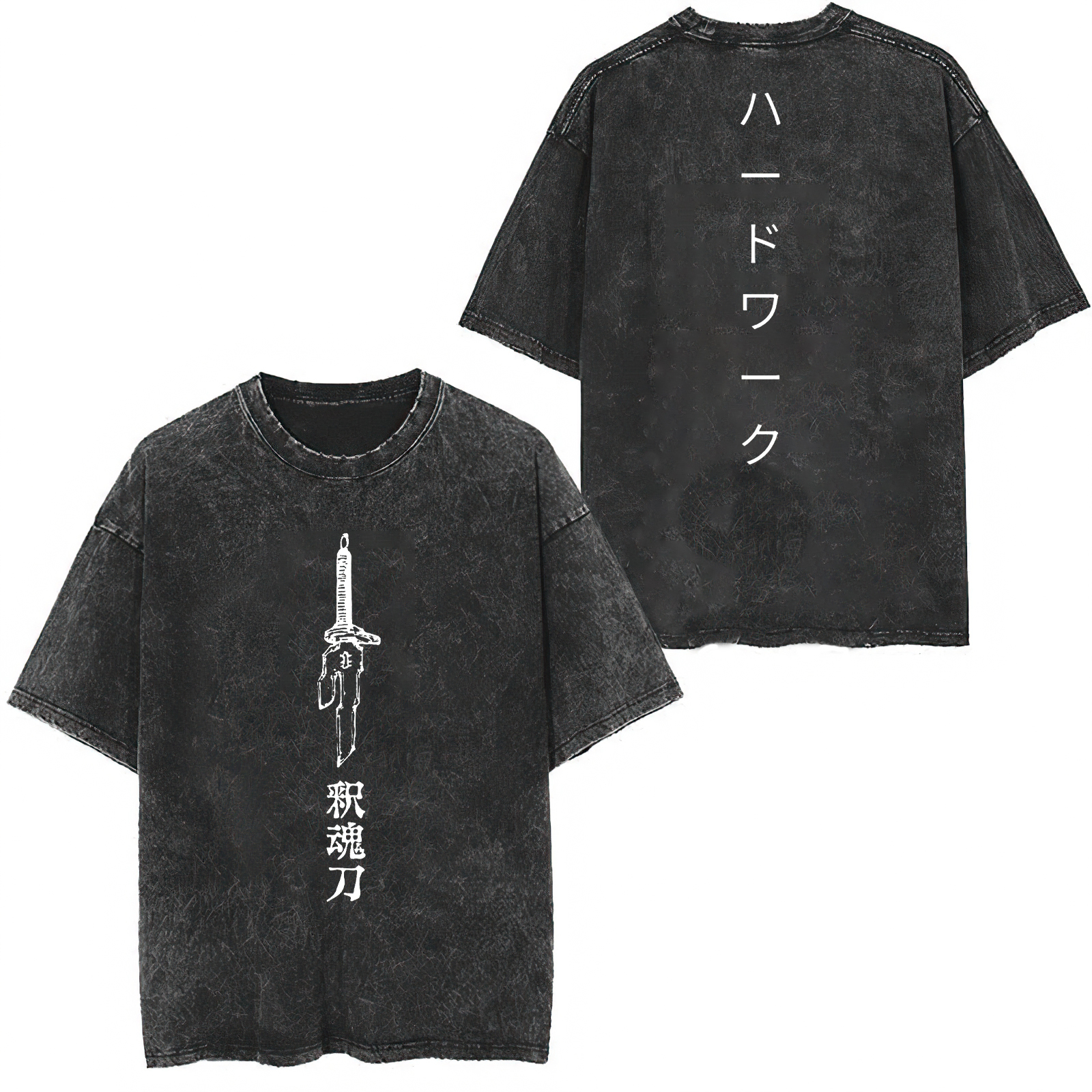 Jujutsu Kaisen Printed   Washed T-Shirt- Unisex