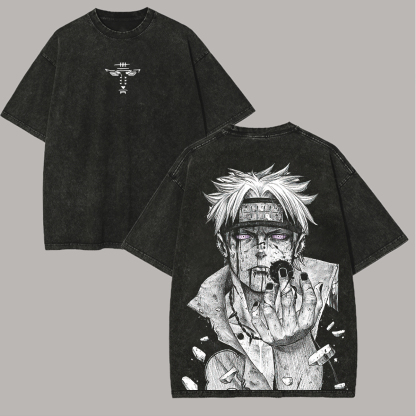Naruto Printed Unisex Washed T-Shirt