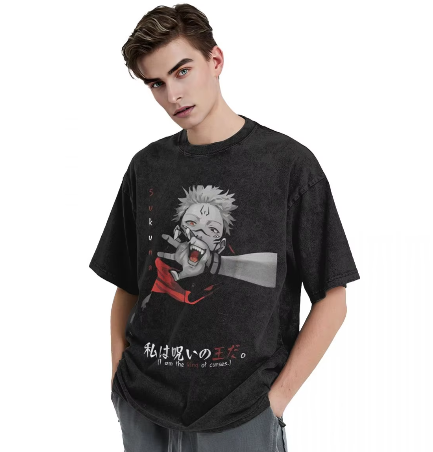 Jujutsu Kaisen Ryomen Sukuna Printed Men's T-shirt