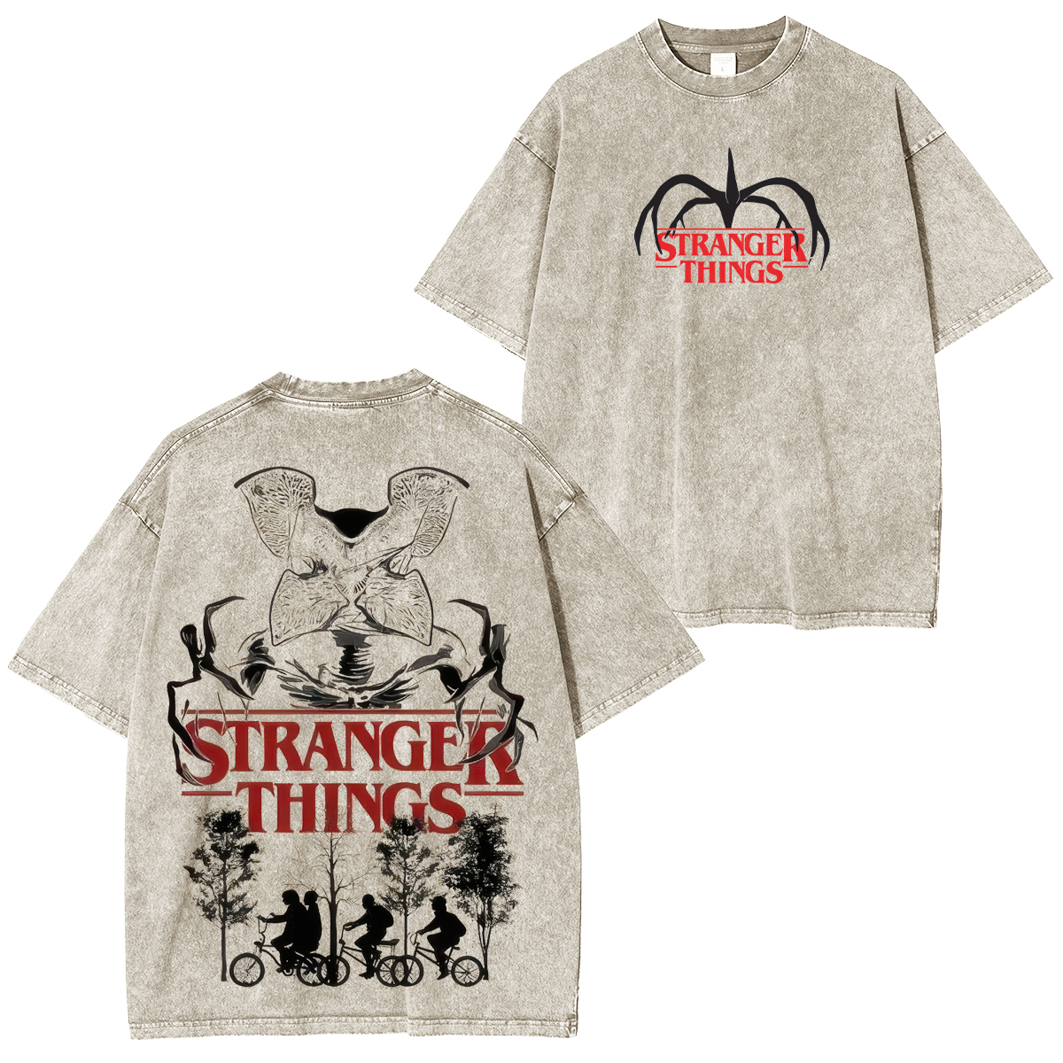 Stranger Things One Last Adventure Unisex Washed T-Shirt