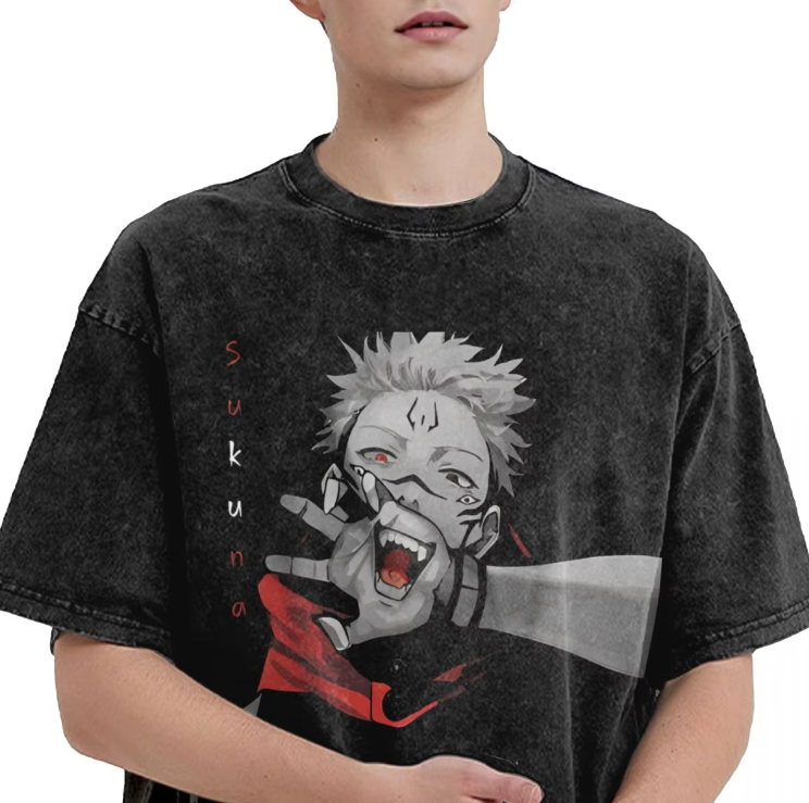 Jujutsu Kaisen Ryomen Sukuna Printed Men's T-shirt