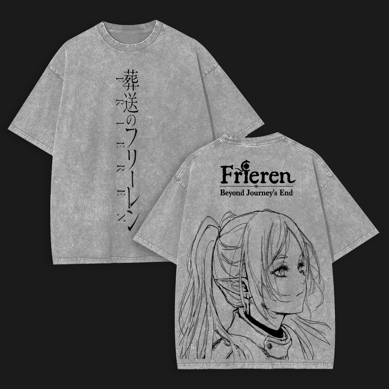 Frieren: Beyond Journey's End Printed Unisex Washed T-Shirt