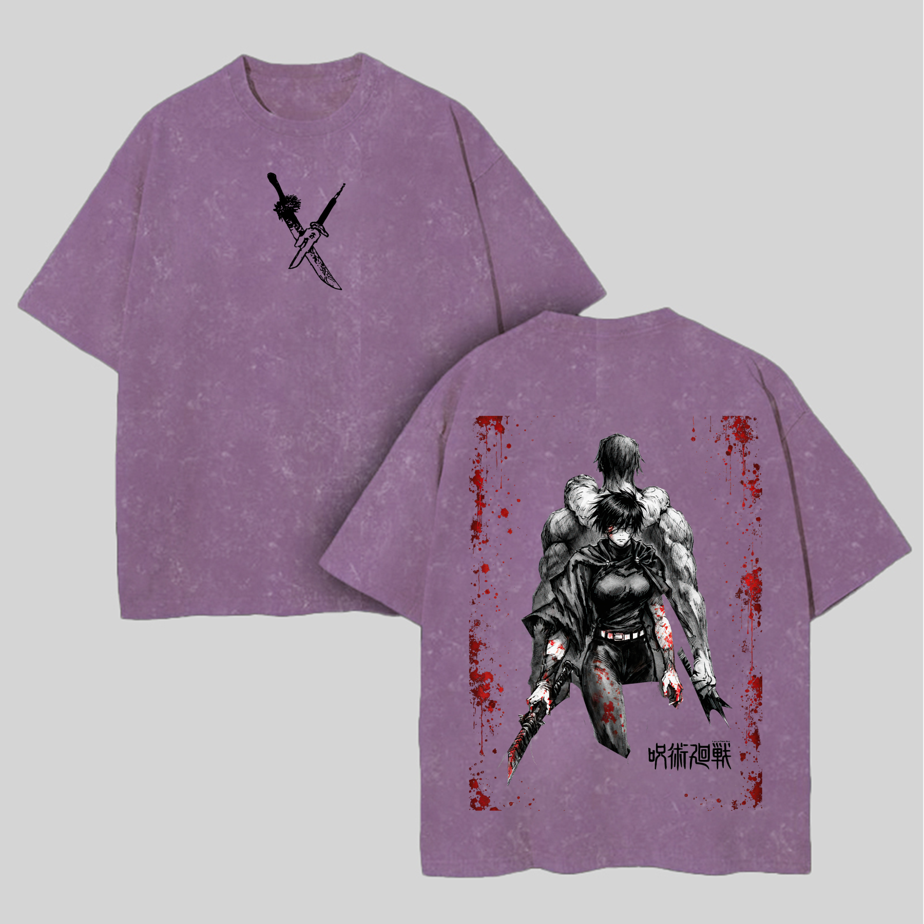 Jujutsu Kaisen Printed Unisex Washed T-Shirt