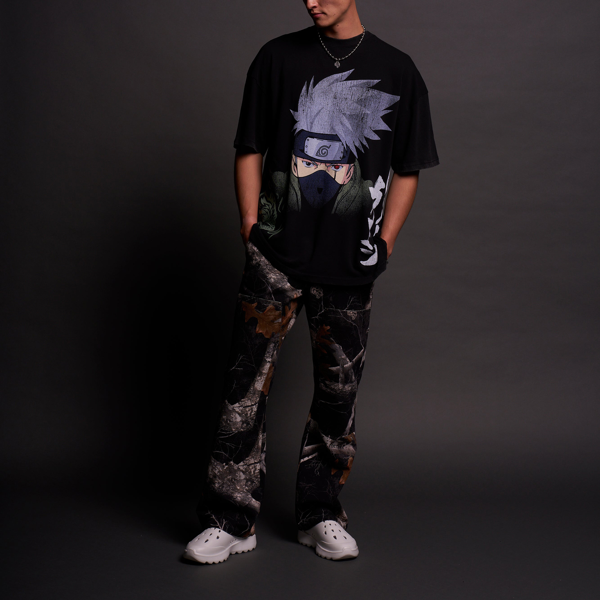 Oversize Ninja World V2 Printed Unisex T-shirt