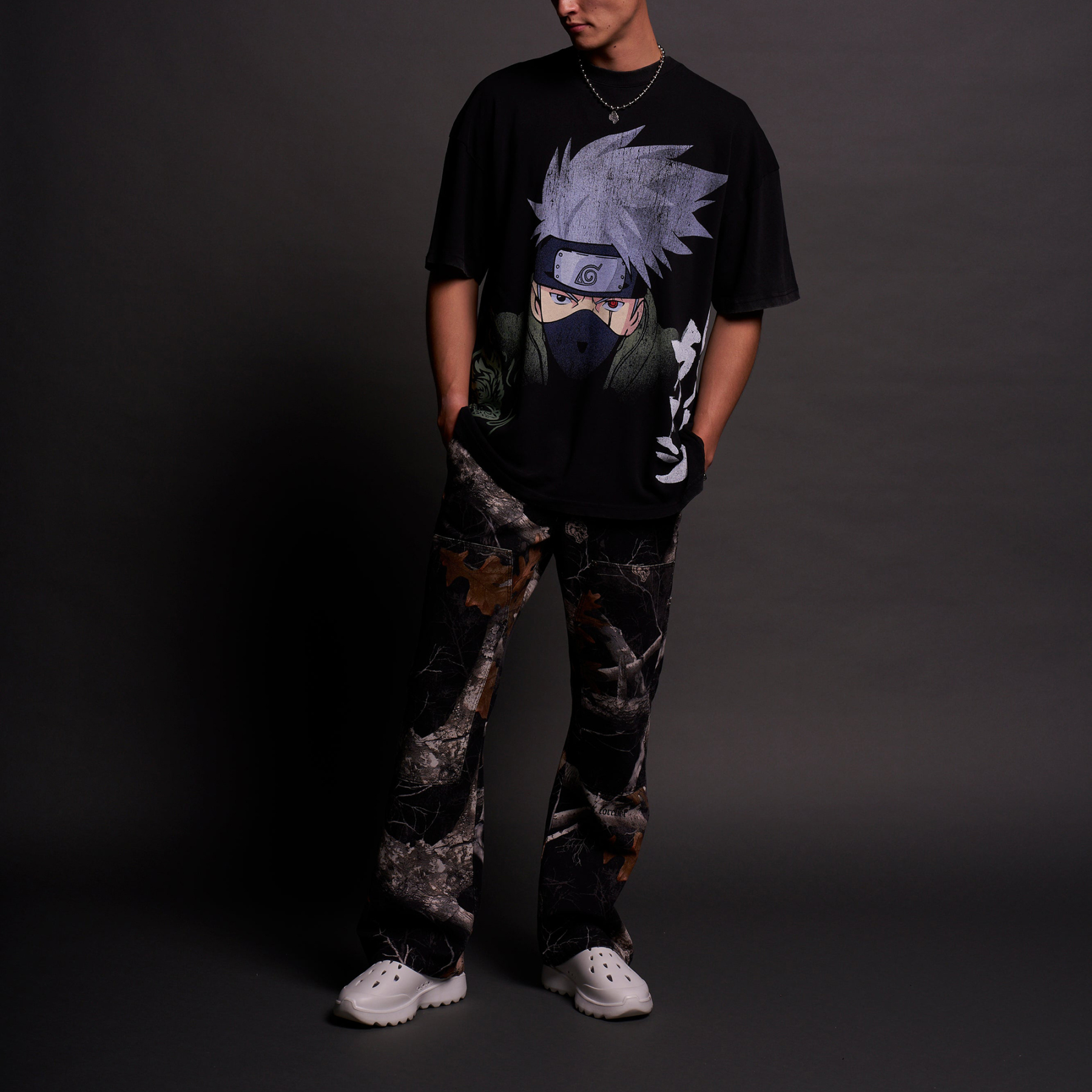 Oversize Ninja World V2 Printed Unisex T-shirt