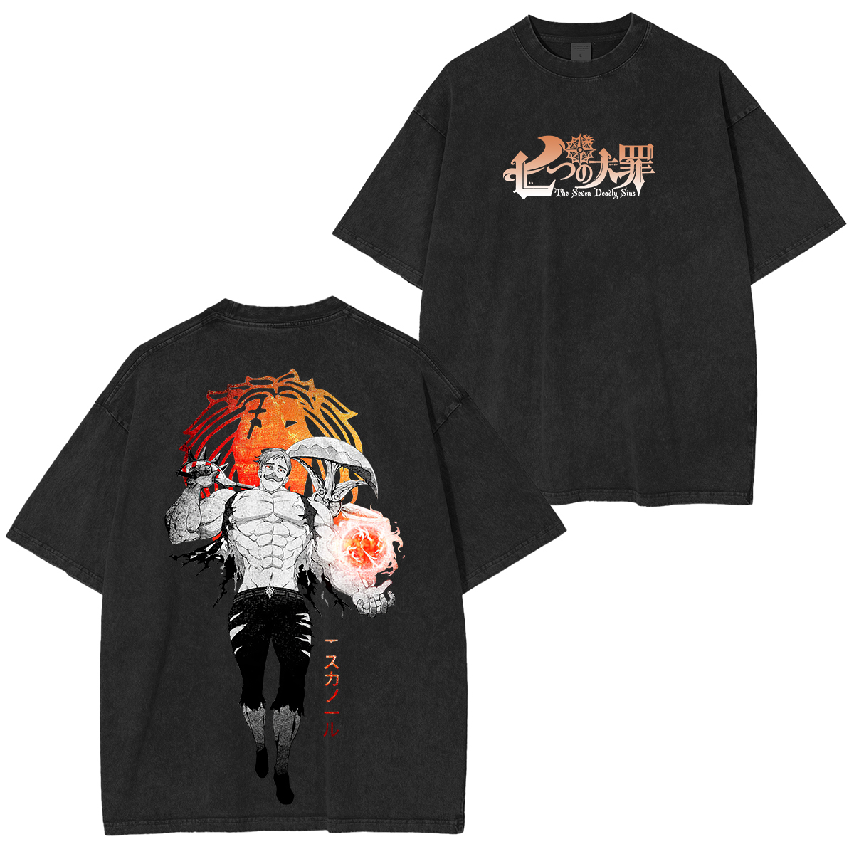 The Seven Deadly Sins Escanor Unisex Washed T-Shirt