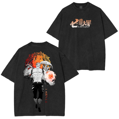 The Seven Deadly Sins Escanor Unisex Washed T-Shirt