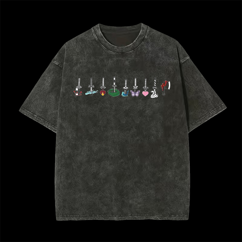 Demon Slayer Printed Men's Washed T-Shirt