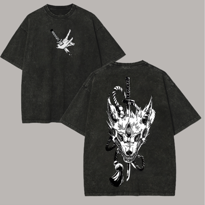 Toji Fushiguro Jujutsu Kaisen Printed Unisex Washed T-Shirt