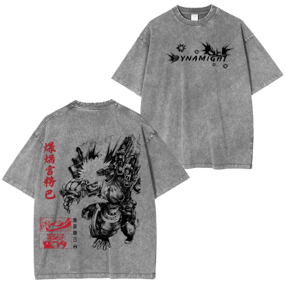 My Hero Academia Katsuki Bakugo Unisex Washed T-Shirt