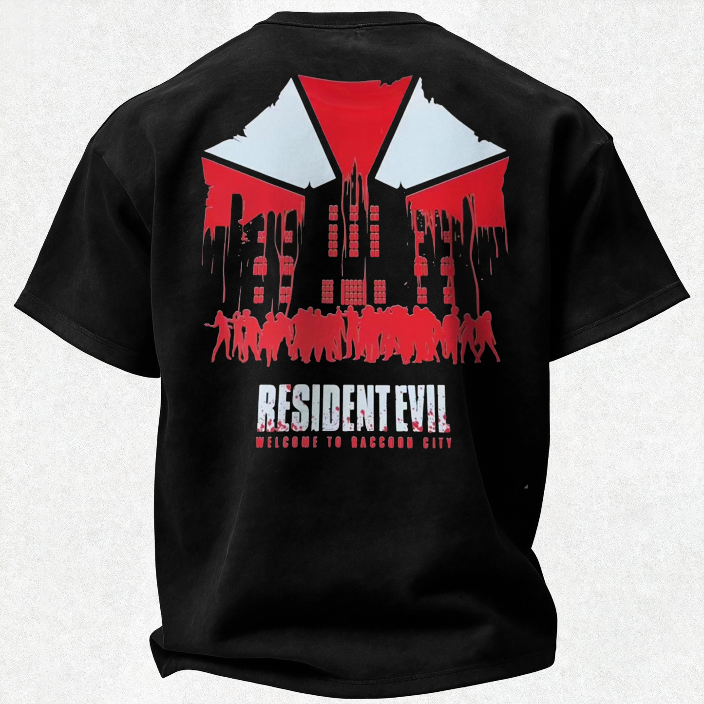 Resident Evil Umbrella Corporation Printed Oversized Unisex T-shirt