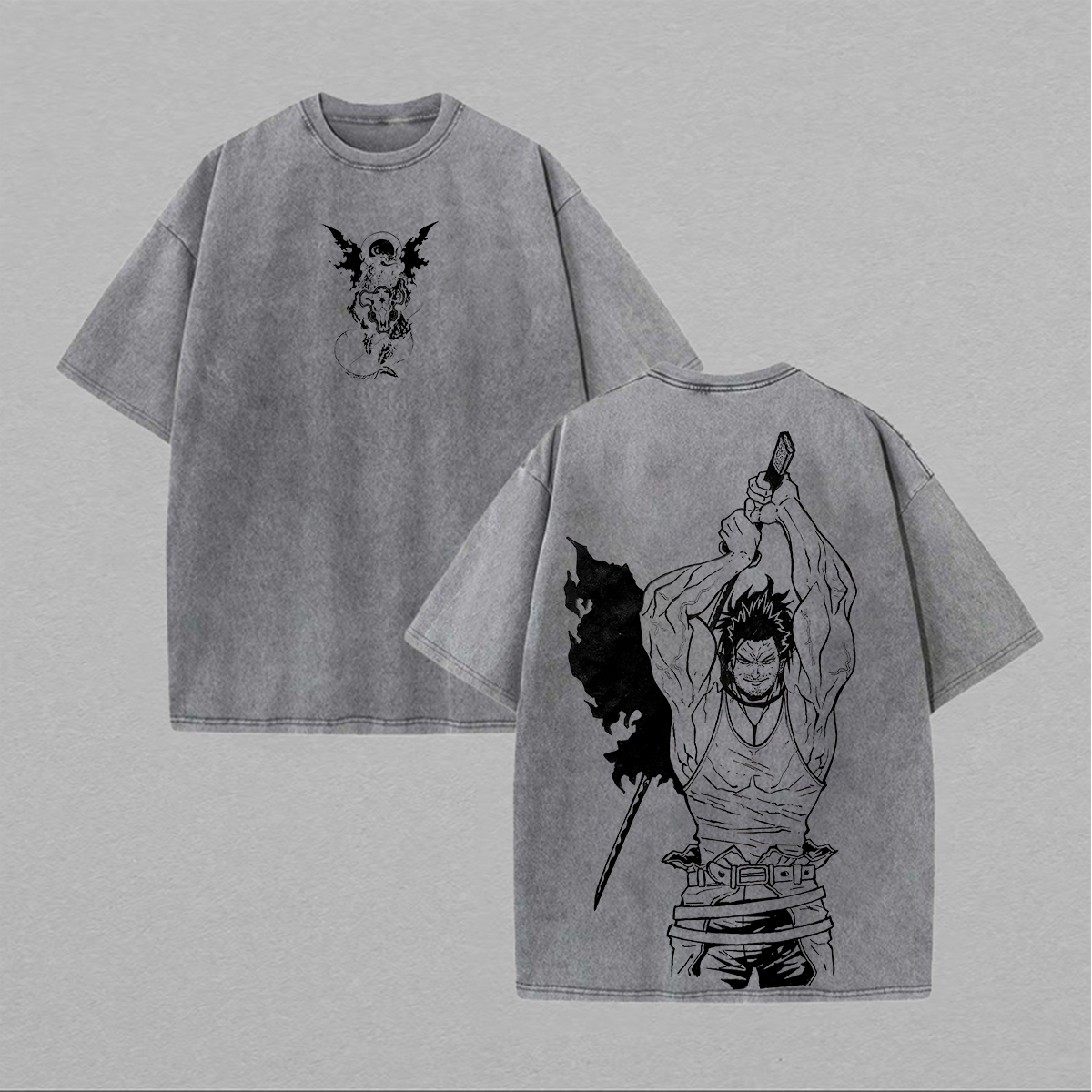 Black Clover Yami Sukehiro Printed Unisex Washed T-Shirt
