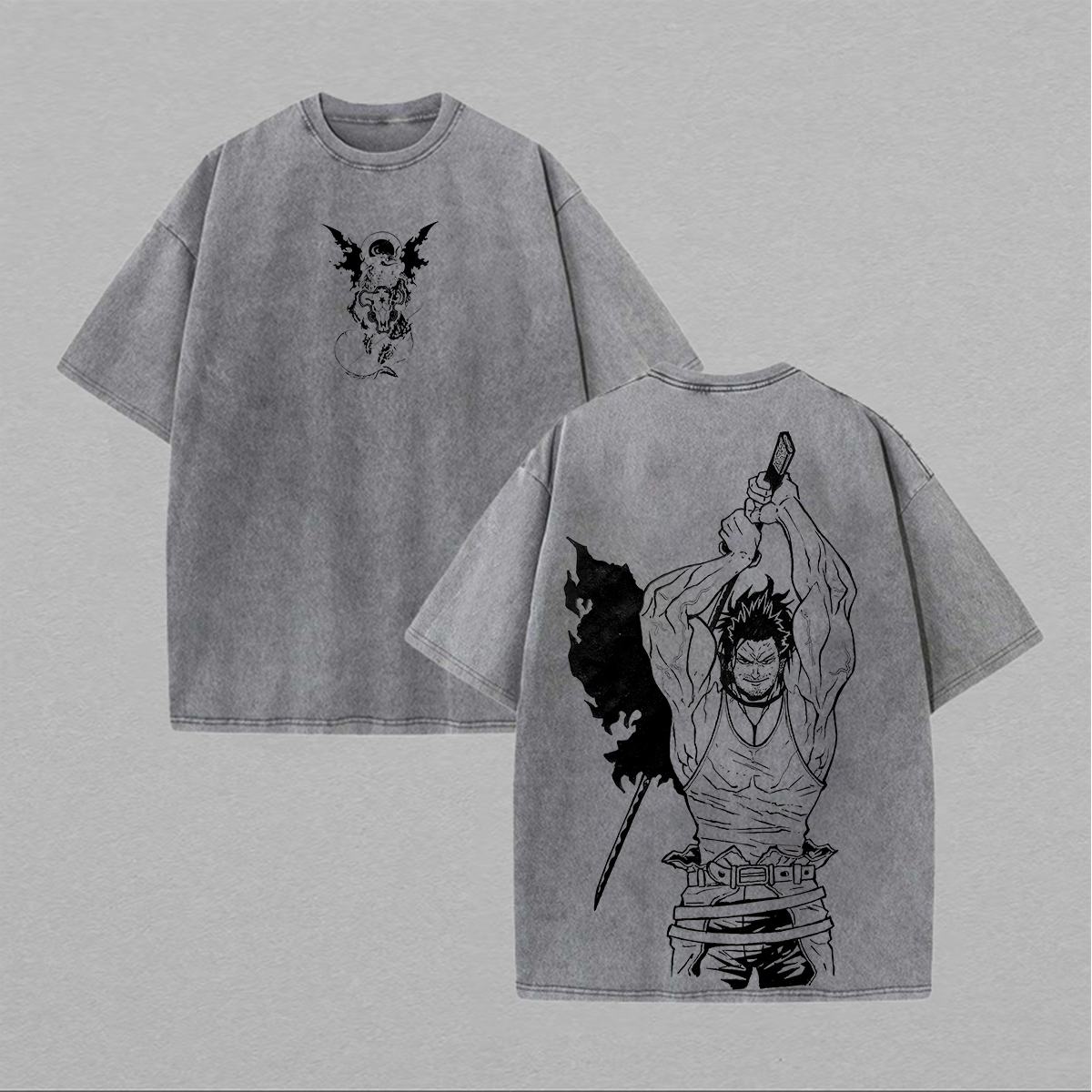Black Clover Yami Sukehiro Printed Unisex Washed T-Shirt