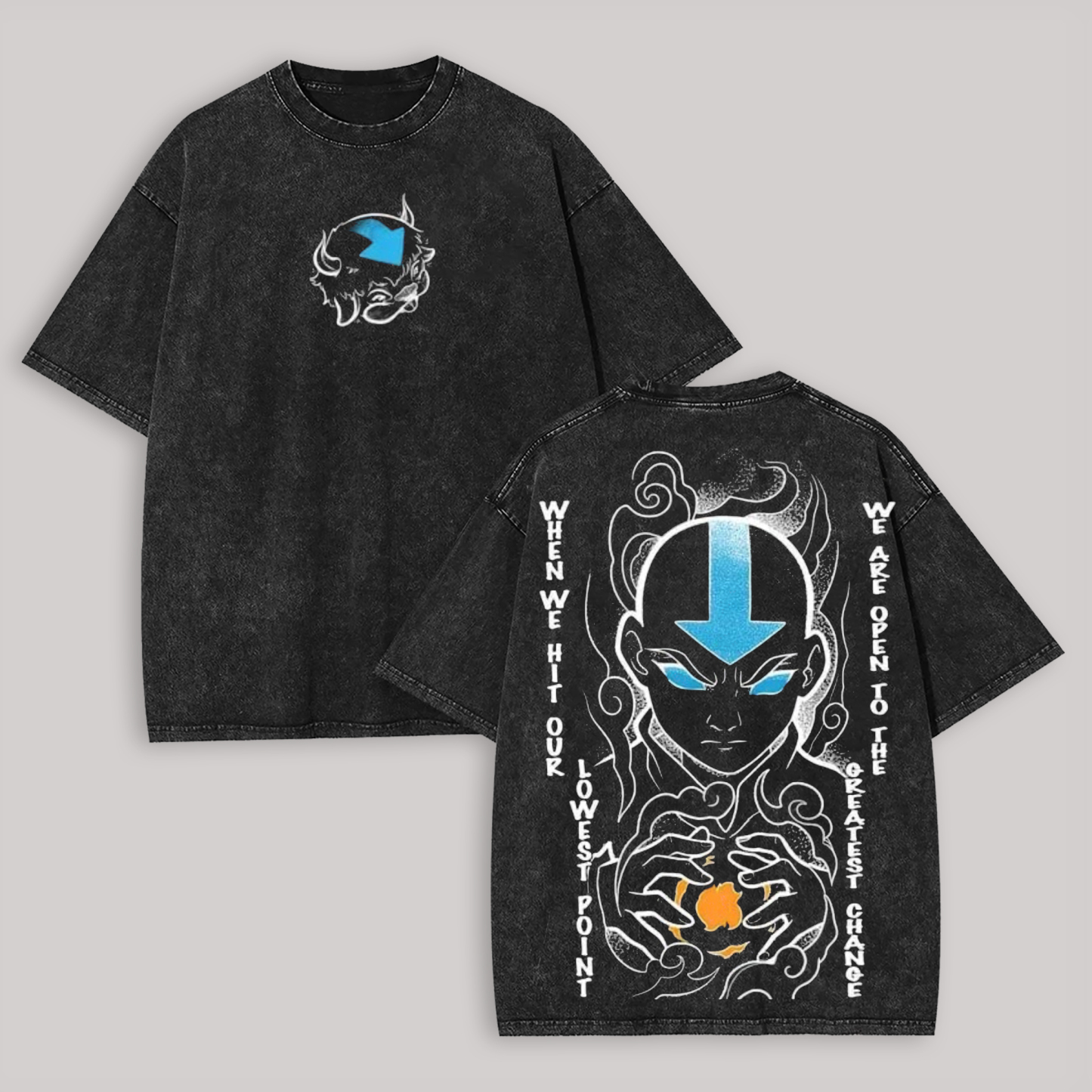 Avatar: The Last Airbender Printed Unisex Washed T-Shirt