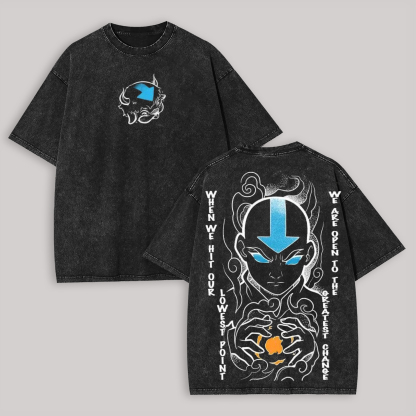 Avatar: The Last Airbender Printed Unisex Washed T-Shirt