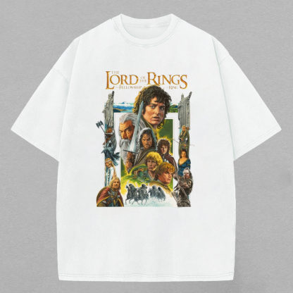 The Lord of the Rings: The Fellowship of the Ring Printed Unisex Oversized T-shirt