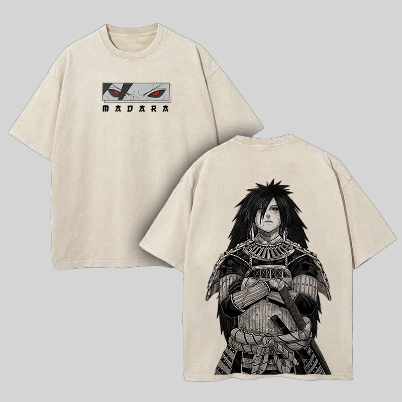 Uchiha Madara Printed Unisex Washed T-Shirt
